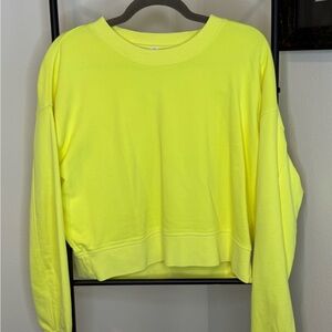 Lululemon Athletica Neon Yellow Sweatshirt